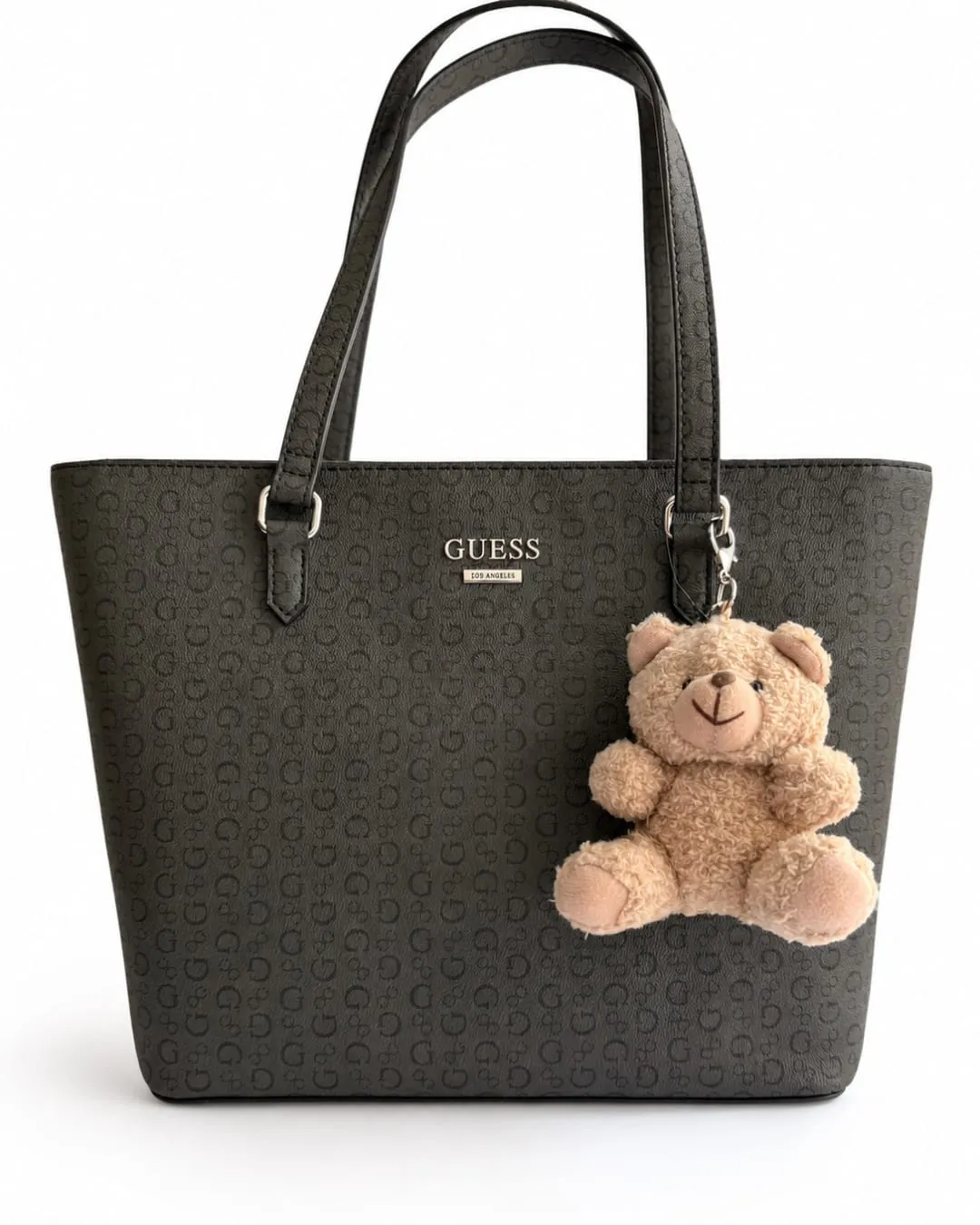 Guess Monogram Tote + Teddy Bear Charm