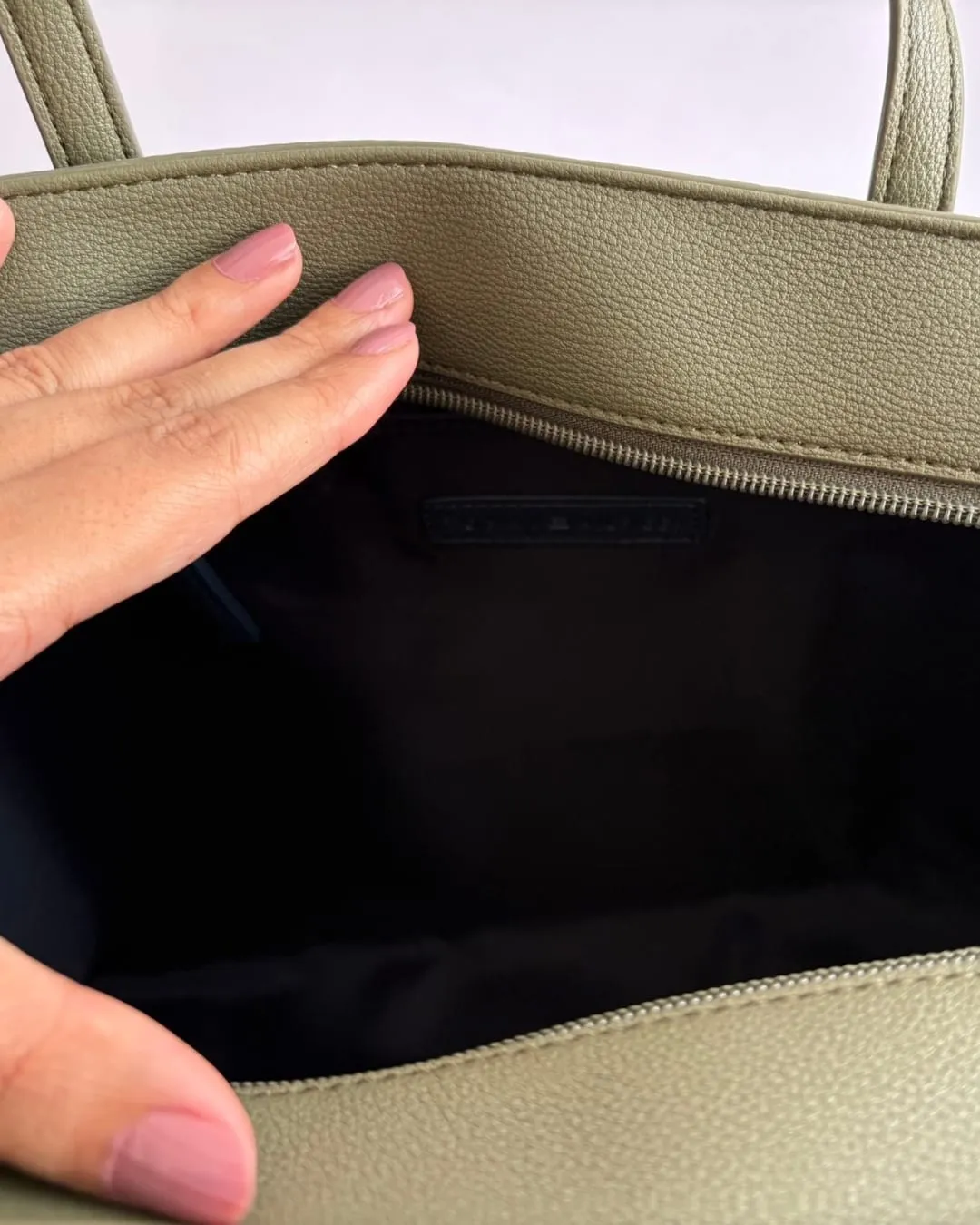 Tommy Hilfiger Olive Green Tote, foto 3