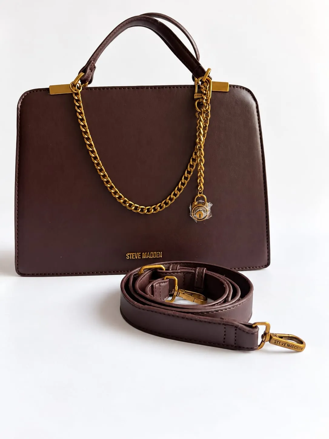Steve Madden Burgundy Satchel, foto 4