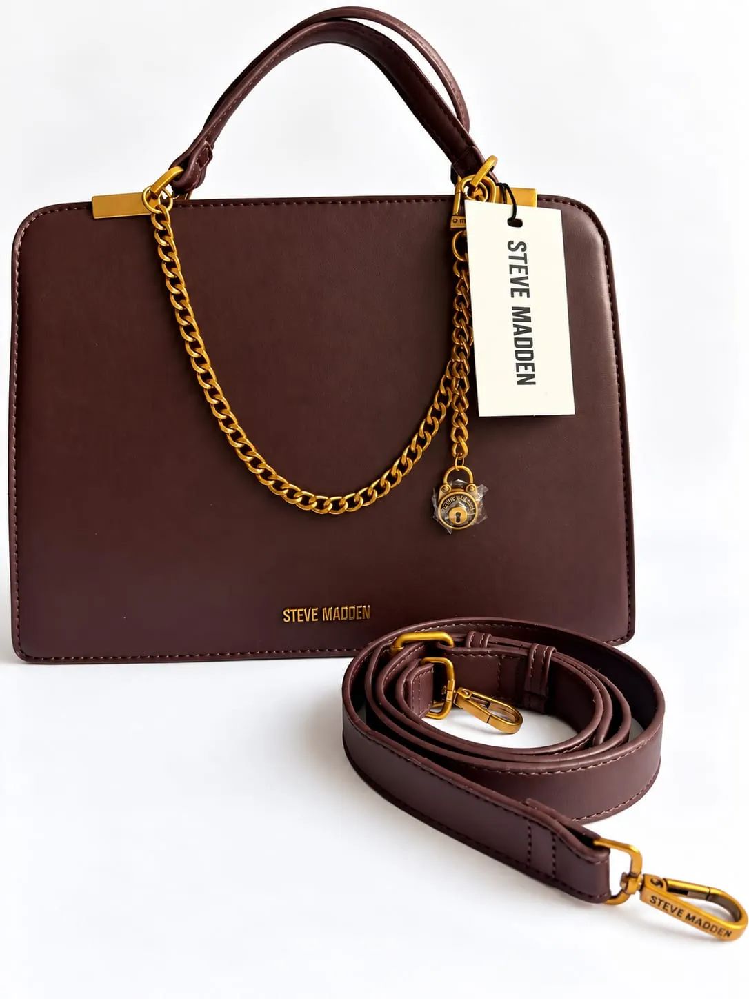 Steve Madden Burgundy Satchel, foto 7