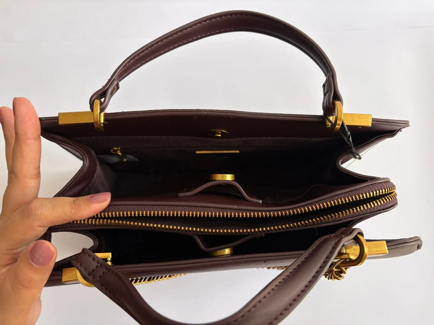 Steve Madden Burgundy Satchel, foto 9